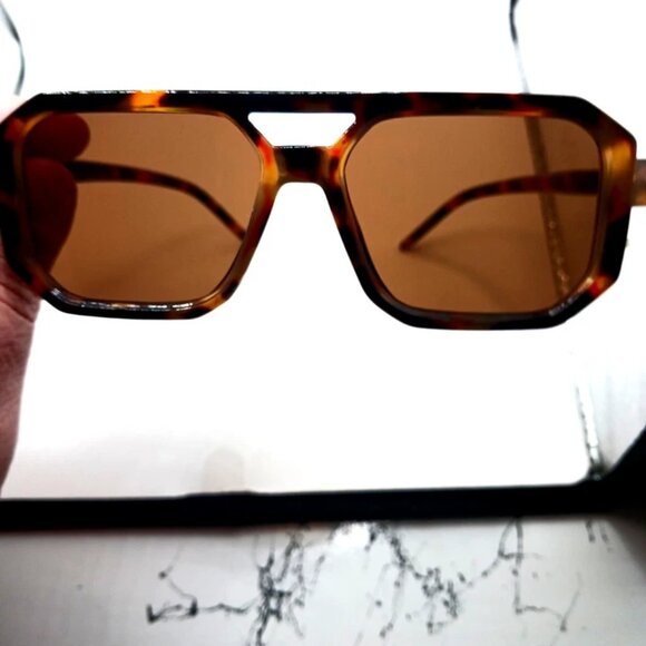 Avator Retro Style Sunglasses Brown Color Frame UV400 New Unisex - Picture 2 of 7